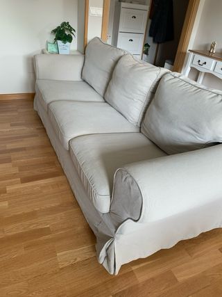 Sofá Ikea EKTORP 3 plazas tela beige