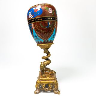Cloisonne Japonés periodo Meiji sobre bronce s.XIX