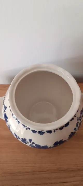 Tetera San Claudio porcelana azul y blanca