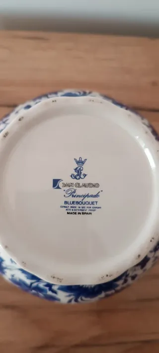 Tetera San Claudio porcelana azul y blanca