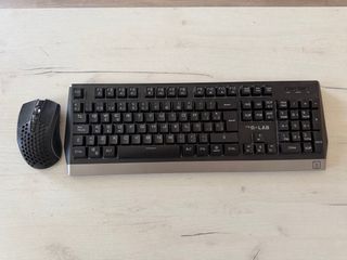 Teclado y Ratón Gamer G-LAB Negro/Plata