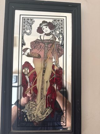 Espejo decorativo Art Nouveau Las Cuatro Estacione