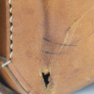 Antiguo Bolso Piel Tecnico Telefonica Herramientas