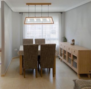 Lámpara Colgante Maison du Monde Madera y Cristal