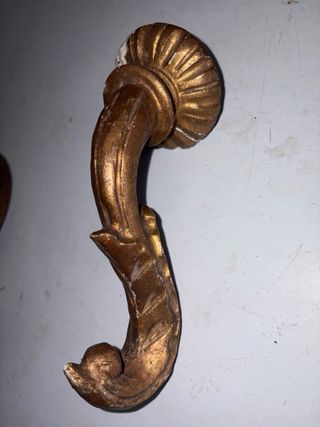 Vecchia applique legno fine '800