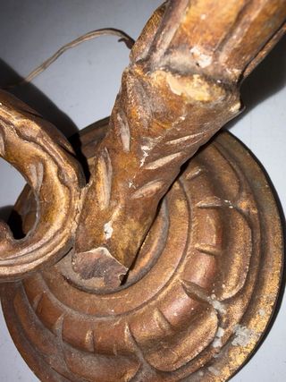 Vecchia applique legno fine '800