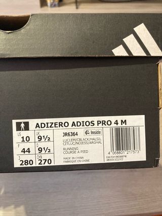 Adidas Adizero Adios Pro 4 Verde/Negro