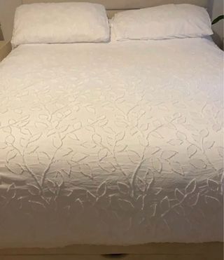 Funda Nórdica y de almohadas boho Hojas Relieve