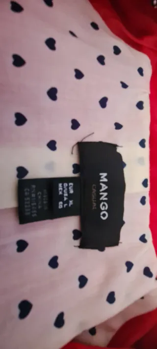 Trench Mango Rojo T XL Forrado Cinturón