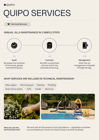 QUIPO SERVICES — villa mantenimiento