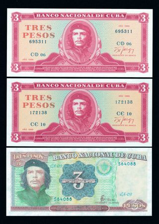 Cuba 3 Pesos 1984-2006 UNC SET DE 9 BILLETES SC