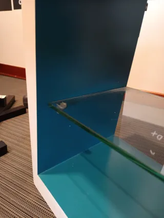 Pack 4 Estanterías Cubo Blanco/Azul