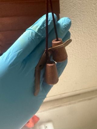 Persiana veneciana imitación madera marrón