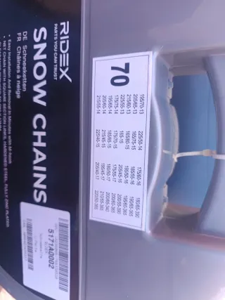 Cadena de coche capacidad desde 13 asta 17 pulgada