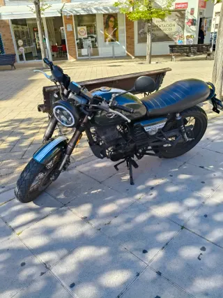 Hanway 125cc Café Racer Negra/Verde