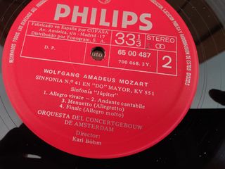 Vinilo Mozart Sinfonias 40 y 41 Karl Böhm