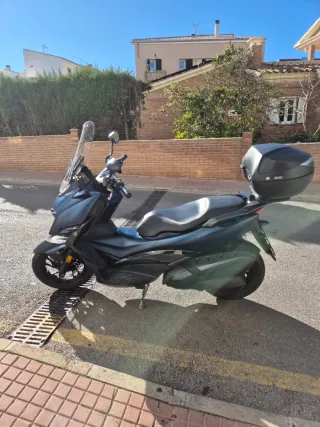 Moto Scooter Zontes 310M Negra/Azul