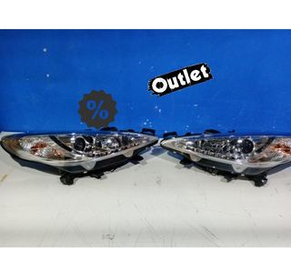 UF FAROS PEUGEOT 207 06-12 LUZ LED DIURNA FONDO CROMO R14586