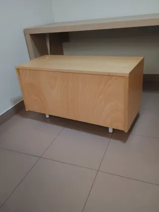 Cómoda 90 cm Rattan y Madera