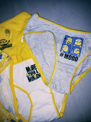 Braguitas niña Minions 100% algodón