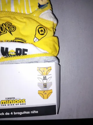 Braguitas niña Minions 100% algodón