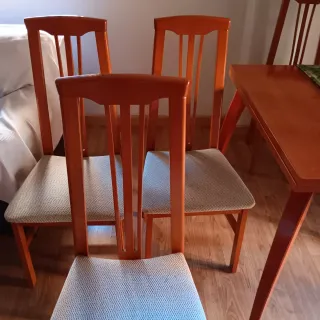 6 Sillas Comedor Madera Naranja