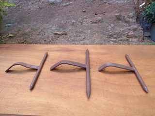 Cerrojos de hierro, 3 piezas.