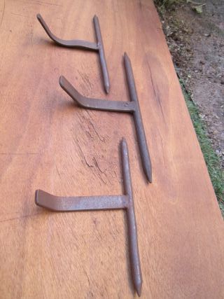 Cerrojos de hierro, 3 piezas.