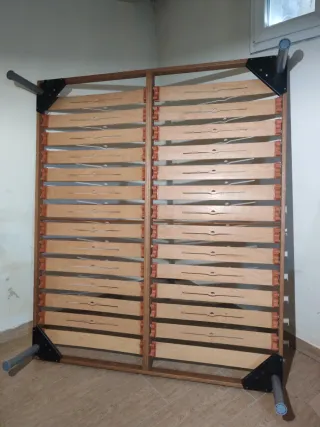Rete matrimoniale FRAU doghe legno