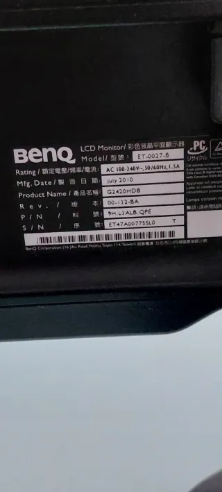 Monitor BenQ Negro
