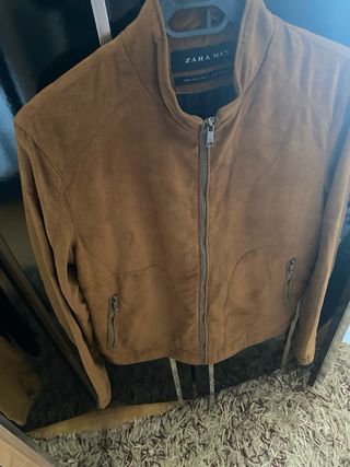 Cazadora Zara Hombre Marrón Talla M