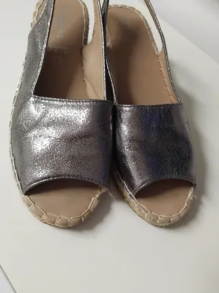 Sandalias Maripaz Plata Talla 41
