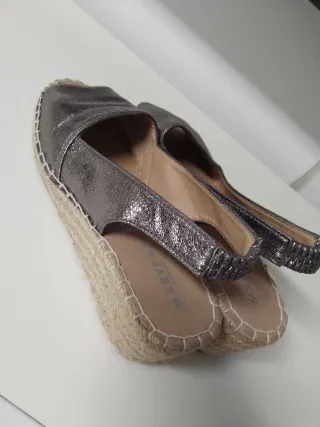 Sandalias Maripaz Plata Talla 41