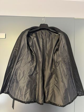 Cazadora Piel Mujer Negra