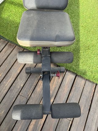 Juego pesas barra y mancuernas Decathlon