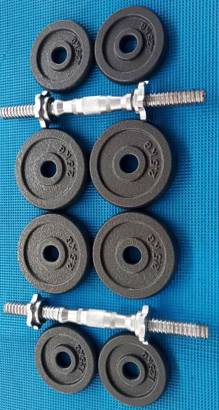 Manubri con pesi 2,5kg e 1,25kg