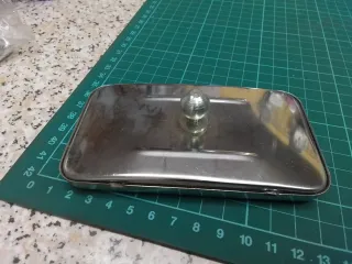 Espejo retrovisor cromado moto clásica