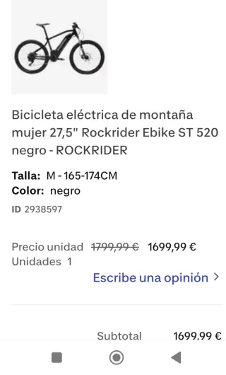 Bicicleta Eléctrica Rockrider