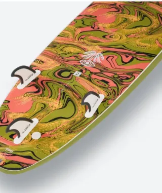 Tabla de surf OLAIAN verde y multicolor