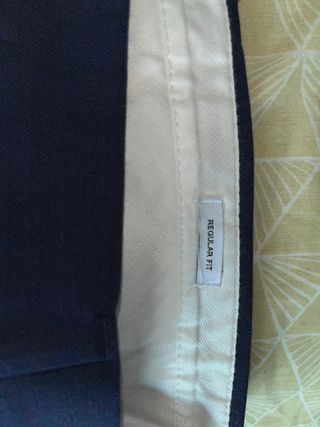 Pantalón de traje Zara azul marino hombre