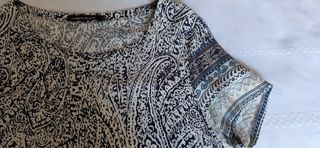 Vestido estampado bohemio azul T42-44