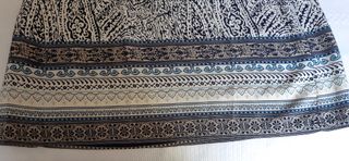 Vestido estampado bohemio azul T42-44