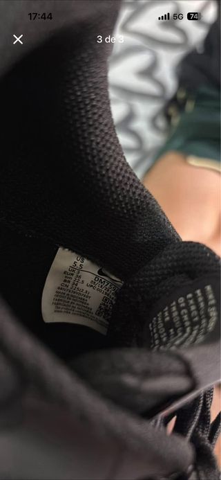 Tenis Nike Negro/Blanco Usados 1 vez