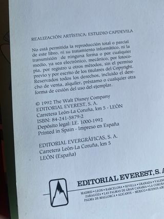 Libro La Bella y la Bestia 1992