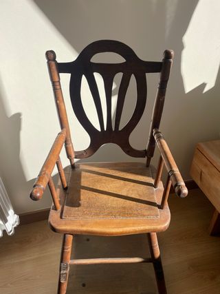 Trona escritorio madera vintage