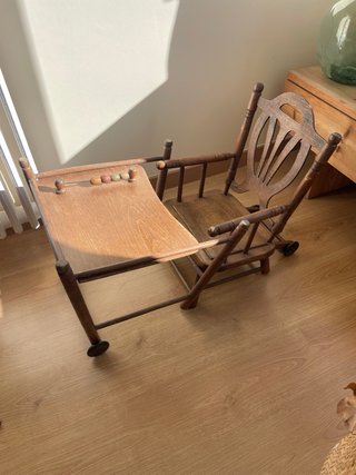 Trona escritorio madera vintage