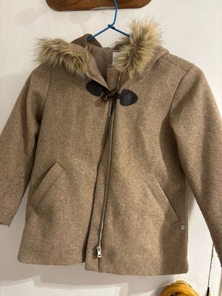 Chaqueta niña negra con forro polar