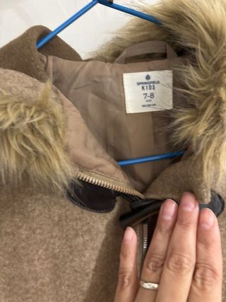 Chaqueta niña negra con forro polar