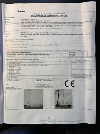 Patinete Xiaomi Electric Scooter 3 Lite