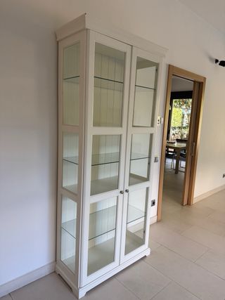 Armario vitrina Blanco 215x90x40